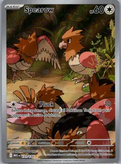 Spearow 151/132 Illustration Rare Pokemon Card ME01: Mega Evolution - Image 1