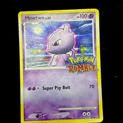 Pokemon Rumble Mewtwo Holo Stamped Card 9/16 2009 Vintage - Image 1