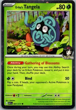 Erika's Tangela - (Cosmo Holo) Holo Common Miscellaneous Cards & Products 007/21 - Image 1