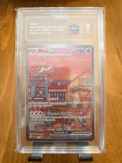 Mew EX 053 Scarlet & Violet Promo Holo Pokemon TCG Card TAG 9 (X6884231) - Image 1