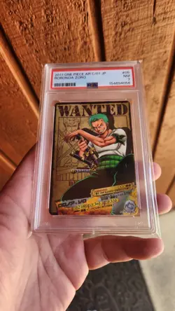 PSA 7 Vintage Zoro 01-07 One Piece AR CardDass Bandai Card Japanese - Image 1