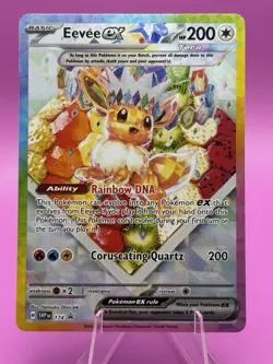Pokemon TCG Eevee EX 174 Prismatic Evolutions SPC Promo Card (NM Condition) - Image 1