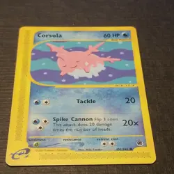 CORSOLA - 102/165 - Expedition Base Set - Common - Pokemon Card - NM - Image 1