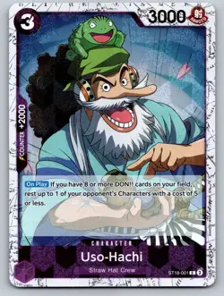 Uso-Hachi (Pirate Foil) ST18-001 English PRB02 - One Piece Card - NM - Image 1
