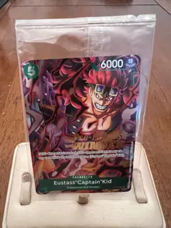 One Piece P-067 Eustass Captain Kid Pre Release Winner Card - Image 1