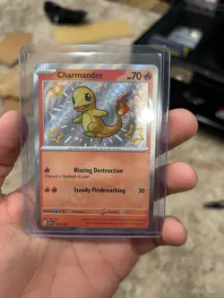 Paldean Fates Charmander Shiny Rare Card 109/091 - Image 1