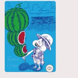 NE PIECE Luffy Watermelon Natsucomi 2026 Metallic Foil Card New Mint 1pc⁠ - Image 1