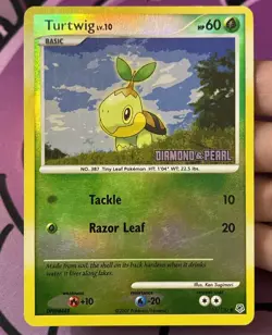 Turtwig - [Diamond & Pearl] 103/130 Burger King Reverse Holo - Image 3