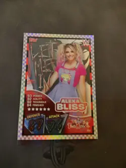WWE Alexa Bliss Slam Attax 2021 Topps Let Me In Firefly Fun house Holo Card Lp - Image 1