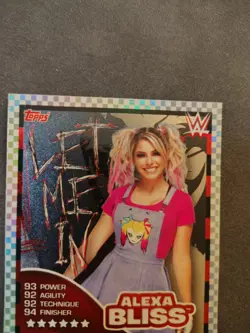 WWE Alexa Bliss Slam Attax 2021 Topps Let Me In Firefly Fun house Holo Card Lp - Image 2