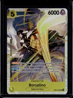 One Piece Card Game Borsalino EB04-058 Egghead Navy Special Blocker 6000 - Image 1