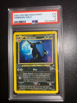 Pokemon Neo Discovery Umbreon-Holo #13/75 2001 WOTC PSA 5 - Image 1