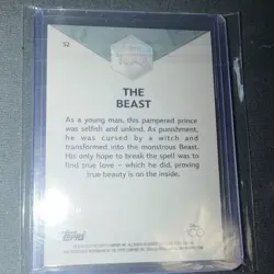 Topps Chrome Disney 100 Beast #52 Parallel/28 Trading Card 2023 - Image 2