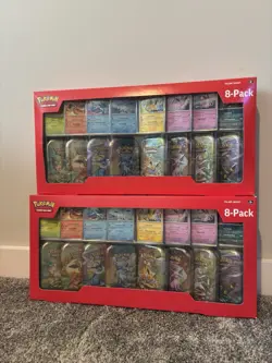 LOT OF 2 Pokemon Prismatic Evolutions Costco Mini Tins Factory Sealed FAST SHIP - Image 1