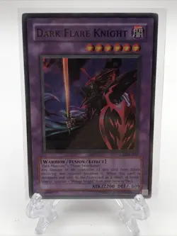 Yugioh Dark Flare Knight DCR-017 Super Rare Foil Holo Trading Card LP - Image 1