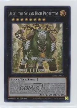 Alsei The Sylvan High Protector 1st Ed. YuGiOh Maze of Memories #MAZE-EN052 - Image 1