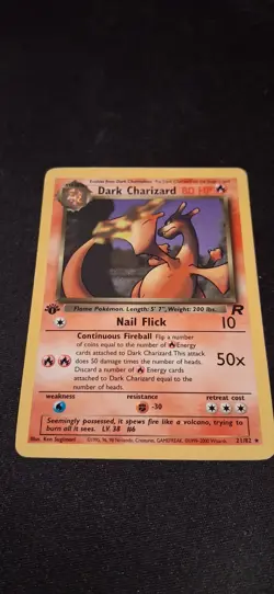 Pokemon TCG Dark Charizard 21/82 1st Edition Team Rocket Non-Holo Rare LP - Image 4