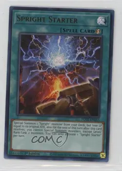Spright Starter Ultra Rare 1st Ed. YuGiOh Power of the Elements #POTE-EN055 - Image 1