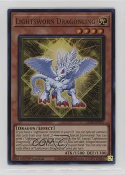 UR - Lightsworn Dragonling 1st Ed. YuGiOh Legacy of Destruction #LEDE-EN023 - Image 1