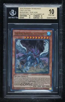 UR - True King Bahrastos The Fathomer 1st Ed. YuGiOh Invasion: Vengeance BGS 10 - Image 1