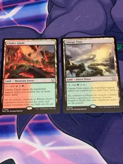 C1707 MAGIC GATHERING MTG MARCH OF MACHINE CANOPY VISTA CINDER GLADE NM RARE - Image 1