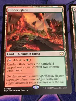C1707 MAGIC GATHERING MTG MARCH OF MACHINE CANOPY VISTA CINDER GLADE NM RARE - Image 2