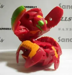 Bakugan Vicerox Battle Planet Red Pyrus B200 - Card - 2 Bakucores - Image 2