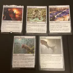 5 Card Bundle- Equipment; Magic: The Gathering; MTG - Image 1