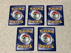 Pokemon 1999 1st EDITION 5 Card Lot Fossil Non-Holo Cards - LP To MP - Image 2