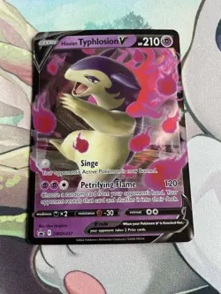 Hisuian Typhlosion V SWSH237 Black Star Promo Holo Pokemon Card NM - Image 1