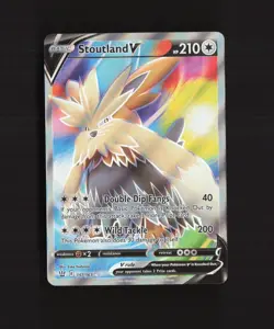 Stoutland V 157/163 Battle Styles Full Art Ultra Rare Holo Pokemon Card NM - Image 1