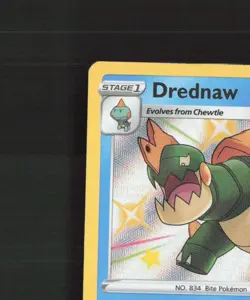 Drednaw SV029/SV122 Shining Fates Shiny Holo Rare Pokemon Card LP+ - Image 3