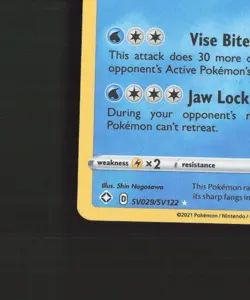 Drednaw SV029/SV122 Shining Fates Shiny Holo Rare Pokemon Card LP+ - Image 5