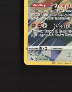 Galarian Zapdos SWSH283 Sword & Shield Full Art Pokemon Card LP+ - Image 5