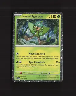 Teal Mask Ogerpon 024/167 Twilight Masquerade Cosmos Holo Rare Pokemon Card NM - Image 1