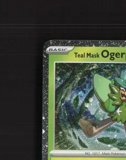 Teal Mask Ogerpon 024/167 Twilight Masquerade Cosmos Holo Rare Pokemon Card NM - Image 3