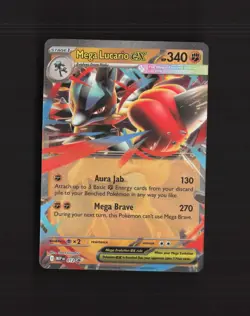 Mega Lucario ex 012 Mega Evolution Black Star Promo Holo Pokemon Card NM - Image 1