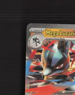Mega Lucario ex 012 Mega Evolution Black Star Promo Holo Pokemon Card NM - Image 3