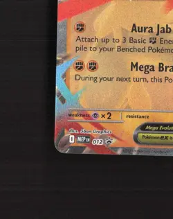 Mega Lucario ex 012 Mega Evolution Black Star Promo Holo Pokemon Card NM - Image 5