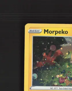 Morpeko SWSH116 Sword & Shield Black Star Promo SWIRL Holo Pokemon Card LP - Image 3
