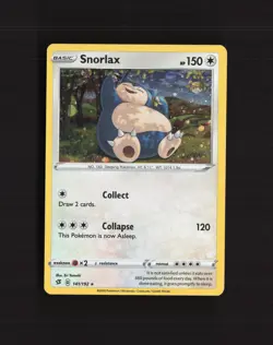 Snorlax 141/192 Rebel Clash Cosmos Holo Rare Pokemon Card LP - Image 1