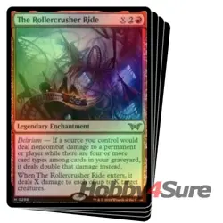 Foil The Rollercrusher Ride (298) X4 M/NM Magic MTG Duskmourn: House Of Horror - Image 1