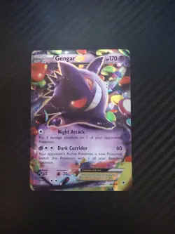 Pokemon Gengar EX Card 34/119 XY Phantom Forces Full Art Holo Rare - Image 1