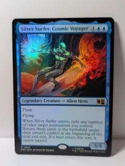 Silver Surfer, Cosmic Voyager - FOIL - Marvel MSC - NM - MTG - Image 1