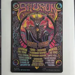 Borderless Poster Sauron, the Dark Lord Foil Full Art #744 MTG - Image 2