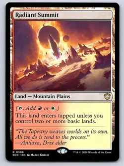 Radiant Summit 396 Rare Commander: Secrets of Strixhaven Magic: The Gathering NM - Image 2