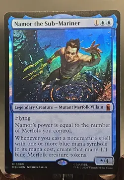 Namor the Sub-Mariner Marvel Super Heroes MTG Foil Near Mint - Image 1