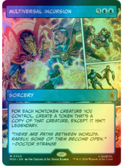 Multiversal Incursion - Foil - Borderless Marvel Super Heroes - Image 1