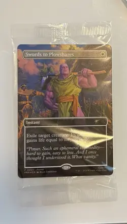 Swords to Plowshares P 0001 (Borderless) PSA Exclusive Magazine Promo MTG Sealed - Image 1