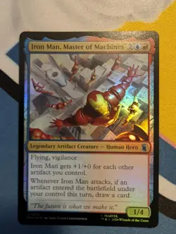 Iron Man, Master of Machines Marvel Super Heroes Magic: The Gathering Foil NM - Image 1